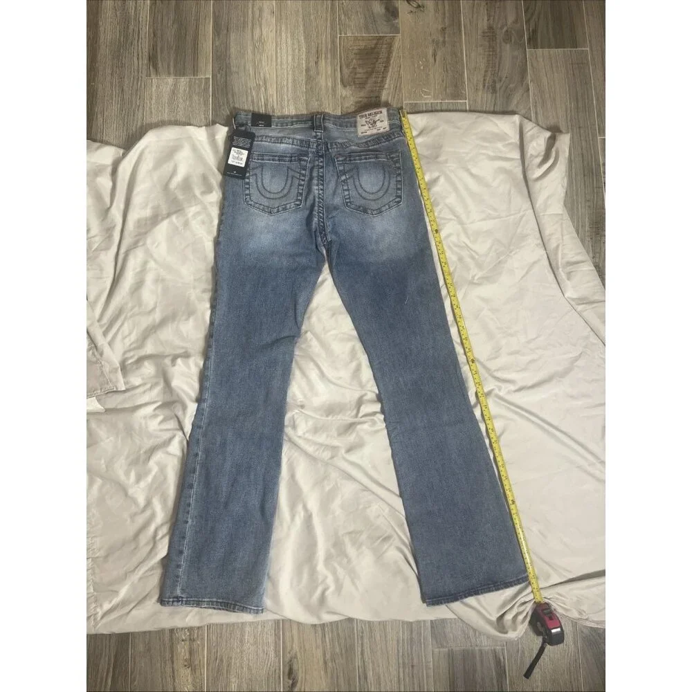 NWT TRUE RELIGION Denim Jeans BECCA Mr. Big T Mid Rise Bootcut 30 MSRP$199 - Picture 1 of 12